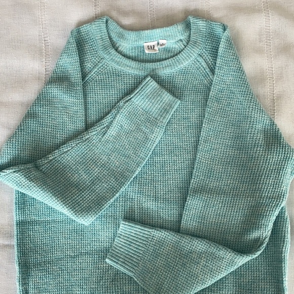 Gap turquoise spring crew neck sweater - Picture 1 of 6